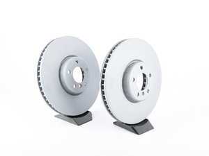ES#3199806 - 34116789543HCKT - Front High Carbon Brake Rotors - Pair - Premium rotor set for better cooling, less brake fade, and quieter braking. Featuring a lightweight fixed 2-piece design. - Pagid - BMW