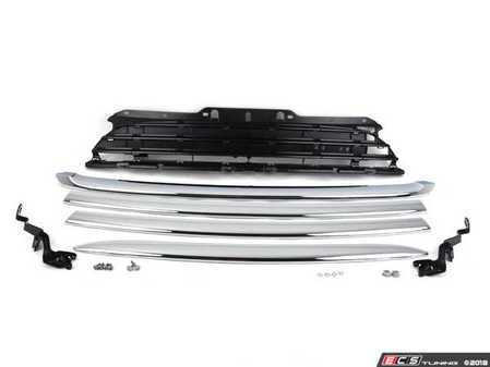 ES#2145270 - 63132209506 - Front Brackets And Grille - Chrome - Used with the additional fog / rally light install kit - Genuine MINI - MINI