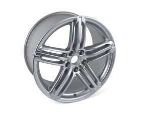 ES#2600519 - 8J0601025CM - 19" Tri-Split 5-Spoke 'peeler' Wheel - Priced Each - 19"x9" ET52 5x112 Silver - Genuine Volkswagen Audi - Audi