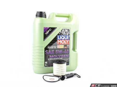 ES#3447568 - 114276224468KT - Molygen Oil Service Kit - Includes Purflux oil filter and Liqui Moly 5w-40 oil with Molygen technology - Assembled By ECS - MINI