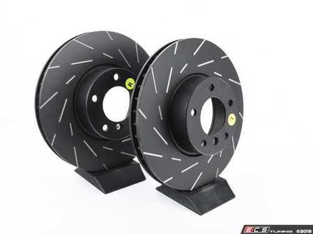 ES#2072335 - USR1131 - Front Slotted Brake Rotors - Pair - Upgrade to Ultimax USR Sport rotors for improved braking - EBC - BMW