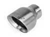 ES#3537654 - TPK0002 - Double-Walled Exhaust Tips - Brushed - Pair of slash-cut double-walled 4 exhaust tips with 2.5" inlets - APR - Audi Volkswagen Porsche