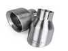 ES#3537654 - TPK0002 - Double-Walled Exhaust Tips - Brushed - Pair of slash-cut double-walled 4 exhaust tips with 2.5" inlets - APR - Audi Volkswagen Porsche