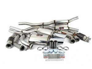 ES#3107635 - 766911KT - Header-Back Exhaust System - Resonated - Stainless steel system with high flow catalytic converters - Supersprint - Audi