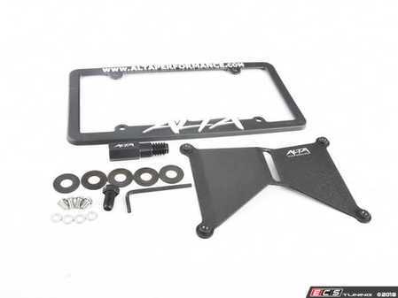 ES#3103010 - AMPBDY200 - Front Licence Plate Relocation Kit - (NO LONGER AVAILABLE) - Avoid drilling holes in your bumper by utilizing a tow hook mounted plate bracket 2002-2010 - Alta Performance - 