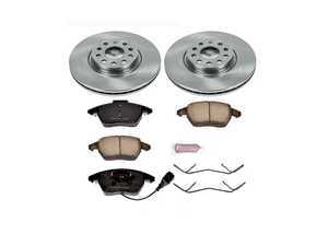 ES#3158638 - KOE2259 - Autospecialty Daily Driver Brake Service Kit - Front (312x25) - Stock replacement brake kit with hardware, featuring OE replacement brake rotors and high performance Evolution ceramic pads - Power Stop - Audi Volkswagen