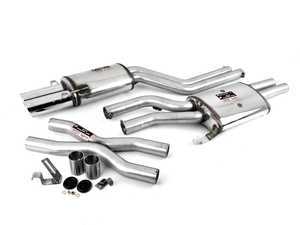 ES#3191575 - 761803ktKT - Performance Cat-Back Exhaust System - 100% handcrafted in Italy. Stainless cat-back system with dual round tips - Supersprint - Audi