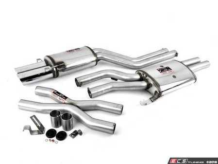 ES#3191575 - 761803ktKT - Performance Cat-Back Exhaust System - 100% handcrafted in Italy. Stainless cat-back system with dual round tips - Supersprint - Audi
