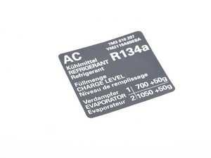 ES#3274617 - 95570114101 - STICKER AIR CONDITIO - Genuine Porsche - 
