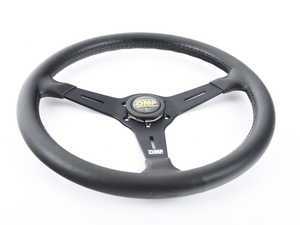 ES#3240989 - OD/2031 - Sand Racing Steering Wheel - Black Polyurethane - Universal sport steering wheel with a 380mm diameter. - OMP - BMW