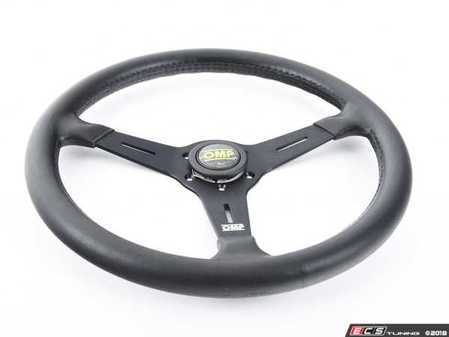 ES#3240989 - OD/2031 - Sand Racing Steering Wheel - Black Polyurethane - Universal sport steering wheel with a 380mm diameter. - OMP - BMW
