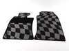 ES#120713 - 51470403371 - John Cooper Works Checkered Floor Mats Front Set - Priced Each Set - (NO LONGER AVAILABLE) - Upgrade you stock floor mats to the JCW version - Genuine MINI - 