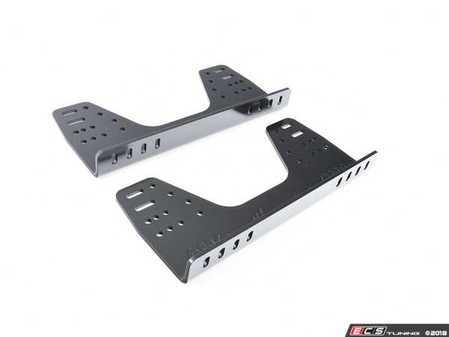 ES#3192063 - HC/924 - Alluminum low brackets - 16 holes | Black - Mount your OMP racing seat with confidence! - OMP - BMW MINI