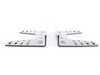 ES#3192063 - HC/924 - Alluminum low brackets - 16 holes | Black - Mount your OMP racing seat with confidence! - OMP - BMW MINI