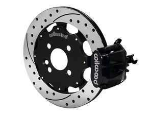 ES#3546976 - 140-10885-D - Wilwood Dynapro Radial4 / MC4 Rear Kit 11.75 Drilled Black - Featuring single piston calipers, 2 piece rotors, and performance brake pads - Wilwood - MINI