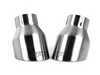 ES#3537654 - TPK0002 - Double-Walled Exhaust Tips - Brushed - Pair of slash-cut double-walled 4 exhaust tips with 2.5" inlets - APR - Audi Volkswagen Porsche