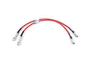ES#2500871 - ECS41078KT - Front Exact-Fit Stainless Steel Brake Lines  - Front set of DOT-compliant lines for an improved pedal feel - ECS - Audi