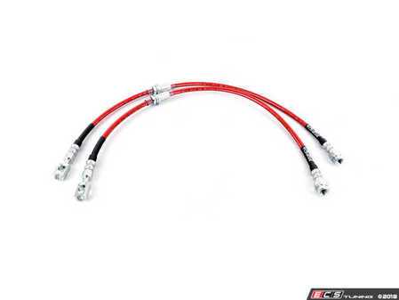 ES#2500871 - ECS41078KT - Front Exact-Fit Stainless Steel Brake Lines  - Front set of DOT-compliant lines for an improved pedal feel - ECS - Audi