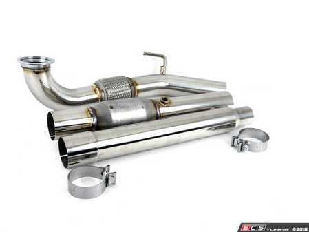 ES#2862914 - CTSEXHDP0013CAT - 3" High Flow Downpipe - T304 stainless steel with high flow catalytic converter - CTS - Volkswagen