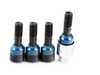 ES#3669096 - 00004460283 - Extended-Length Locking Wheel Bolt Set - Black - Thatcham style - 52mm shaft (37mm length under seat) - Genuine Porsche - Porsche