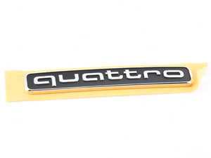 ES#3013865 - 4M08537372ZZ - 'Quattro' Emblem - Chrome - Replace your worn or missing emblem - Genuine Volkswagen Audi - Audi