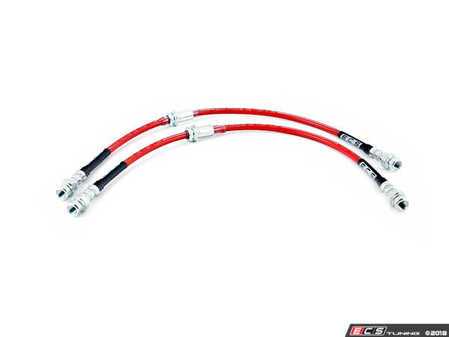 ES#3524699 - 024667ECS01 - Exact-Fit Stainless Steel Brake Lines - Front - DOT-compliant kit to improve pedal feel in your vehicle. - ECS - Volkswagen