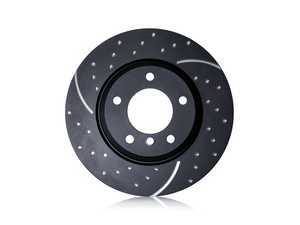ES#2622188 - GD1794 - Rear Brake Rotors EBC Slotted And Dimpled - Pair 11.02" (280x10) - Upgrade to a slotted / dimpled rotor for improved braking - EBC - MINI
