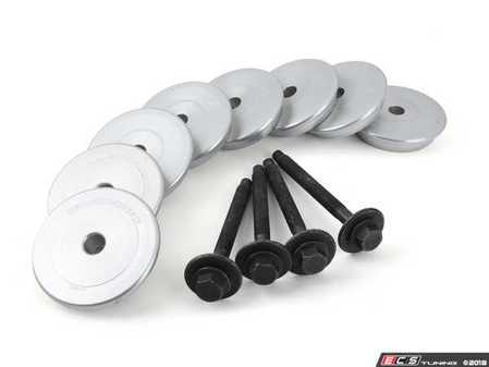 ES#3178069 - 034-601-0011 - Billet Rear Subframe Bushing Kit - Maintain proper suspension geometry when cornering and reduce rear subframe movement - 034Motorsport - Audi