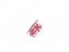 ES#102500 - 51418253232 - E46 Airbag Badge - Red - Small trim cover located on your door panel - Genuine BMW - BMW
