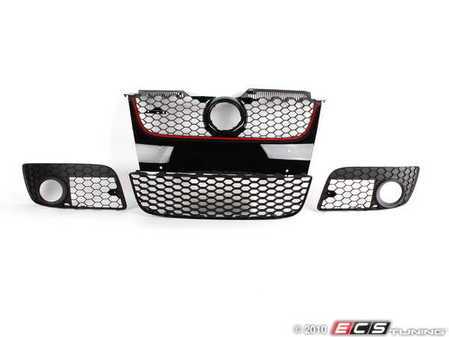 ES#2070654 - 21-9539 - Honeycomb Style Grille Kit  - (NO LONGER AVAILABLE) - Sports style matching grille set of four. Front center grille is drilled for a European style license plate bracket. - Bremmen Parts - 