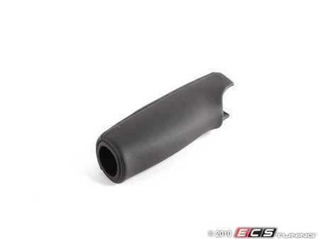 ES#457203 - 8P0711327C1KT - S-Line Parking Brake Handle - Leather - Sabre (Black) - Covers the front section of the parking brake handle - Genuine Volkswagen Audi - Audi