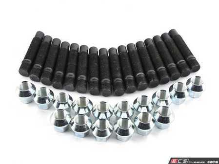 ES#3552761 - PRF75CH5KT8 - Wheel Stud Conversion Kit - Full Set - Make wheel changes faster and easier, enough to convert both axles - ECS - MINI