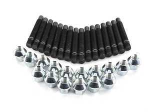 ES#2960514 - prach5KT8 - Wheel Stud Conversion Kit - Full Set - Make wheel changes faster and easier, enough to convert both axles - ECS - MINI