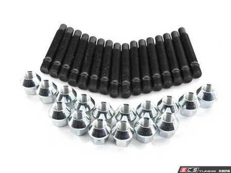 ES#2960514 - prach5KT8 - Wheel Stud Conversion Kit - Full Set - Make wheel changes faster and easier, enough to convert both axles - ECS - MINI
