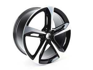 ES#2684077 - 4G8601025AP - 21" RS7 5-Spoke Wheel - Priced Each - 21"x9" ET35 5x112 Black/Aluminum - Genuine Volkswagen Audi - Audi