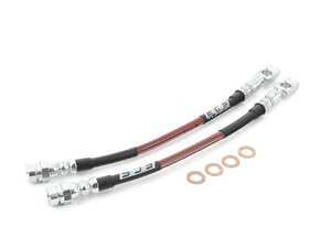 ES#3525107 - 024673ECS01 - Exact-Fit Stainless Steel Brake Lines - Rear - Set of two lines replaces mid lines over trailing axle. Includes new OEM spring retaining clips. - ECS - Volkswagen