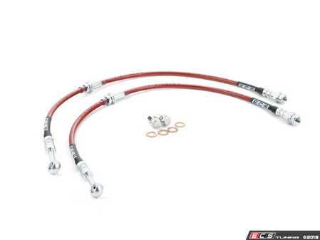 ES#3524700 - 024675ECS01 - MK5/MK6 Front Stage 3 BBK Brake Line Kit - ECS - 