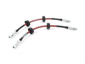 ES#3449510 - 024852ECS01 - Exact-Fit Stainless Steel Brake Lines - Front - DOT-compliant kit to improve pedal feel in your vehicle. - ECS - Audi Volkswagen