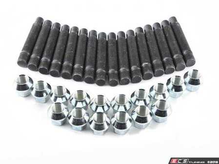 ES#3552770 - PRF90CH5KT8 - Wheel Stud Conversion Kit - Full Set - Make wheel changes faster and easier, enough to convert both axles - ECS - MINI