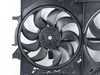 ES#3189430 - 620-839 - Dual Fan Assembly - Two 400Watt 400mm fans and the fan shroud behind the radiator - Dorman - Audi