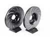 ES#521635 - GD1392 - Front Dimpled & Slotted Brake Rotors - Pair (321x30) - Reduce brake fade and add stopping performance - EBC - Audi