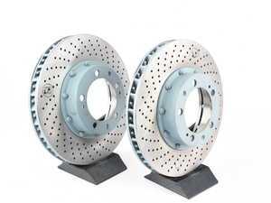 ES#2538448 - 99335104510K - Front Brake Rotors - Pair 12.67" (322mm) - Directional front axle fitment - Both left and right - Sebro - Porsche