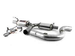 ES#3514149 - 328354 - Rear Axle-Back Exhaust - "Racing" - To be installed as a kit with center section 765303 or 765313 and tips 766727 - Supersprint - Audi