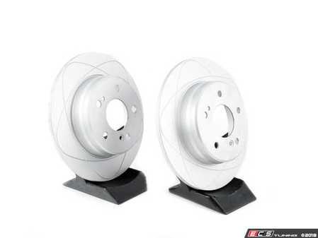 ES#2587139 - 2034230112KT3 - Rear Brake Rotors - Pair - ATE Premium One Gas Slotted Rotors - Does Not Include New Rotor Hold Down Screws - ATE Premium One - Mercedes Benz