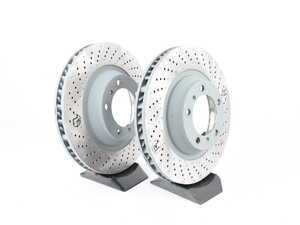 ES#3546794 - 99135140401KT - Front Brake Rotors - Pair (340x34) - Restore the stopping power in your vehicle. - Sebro - Porsche