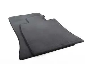 MINI Black Floor Mat Carpet Set - Front