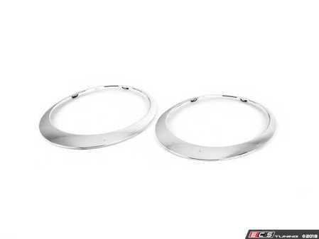 ES#3524380 - 51137149905kt1 - Headlight Trim Ring Chrome - Set - Replace your stone chipped chrome on your MINI , includes left and right side - URO - MINI