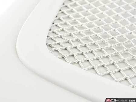 ES#392595 - 4F0881969CL77 - Front Seat Back Panel w/ Storage Net - Light Grey  - Connects to the back of the front seat - Genuine Volkswagen Audi - Audi