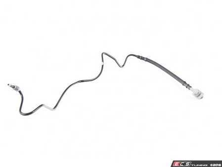 ES#3470934 - 1J0614750 - Rear Hard Brake Hose - Right - Brake line from mid brake hose to brake caliper, includes banjo bolt to caliper - Genuine Volkswagen Audi - Audi Volkswagen