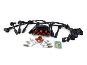 ES#4818977 - E34S38IGNKT - Ignition Service Kit - Includes new NGK plugs, Genuine BMW spark plug wires, a Bremi distributor cap, and a Bosch rotor - Assembled By ECS - BMW
